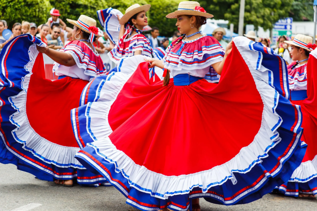 Costa Rican Traditions: A Glimpse into a Rich Cultural Tapestry - ladies in traditional dress at parade